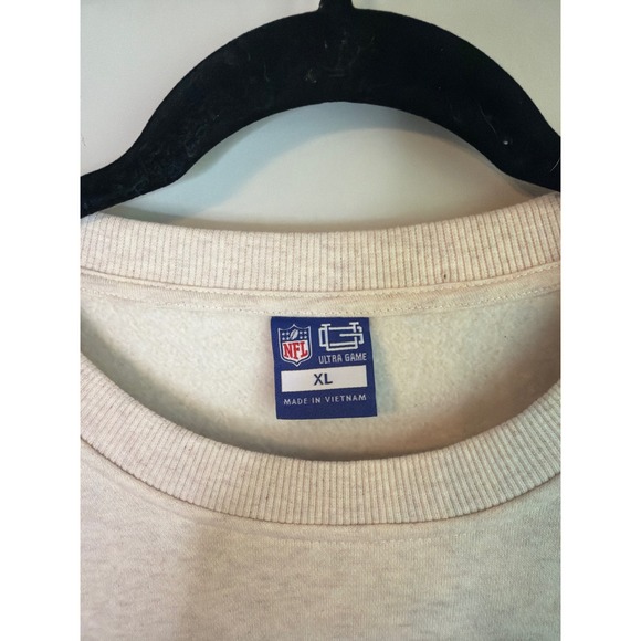Ultra Game Seattle Seahawks NFL Crewneck Sweatshirt XL Oatmeal Heather Men - Picture 5 of 7